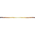 Baltic Amber Teething Necklace. Baroque Rainbow 4mm - BA48