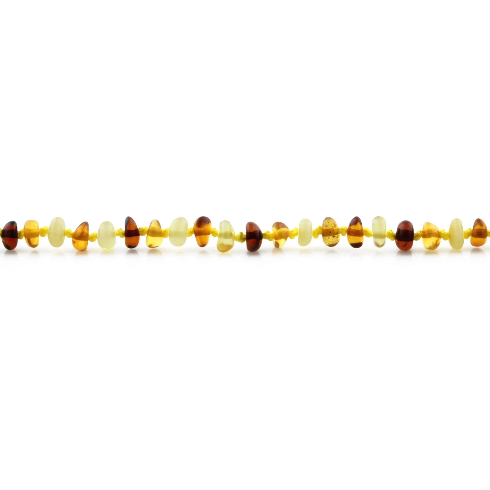 Baltic Amber Teething Bracelet. Roundel Multicolour 5mm - RO31