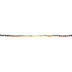 Baltic Amber Teething Necklace. Olive Rainbow Glossy 5mm - OL68