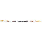 Baltic Amber Teething Bracelet. Olive Rainbow Glossy 5mm - OL60