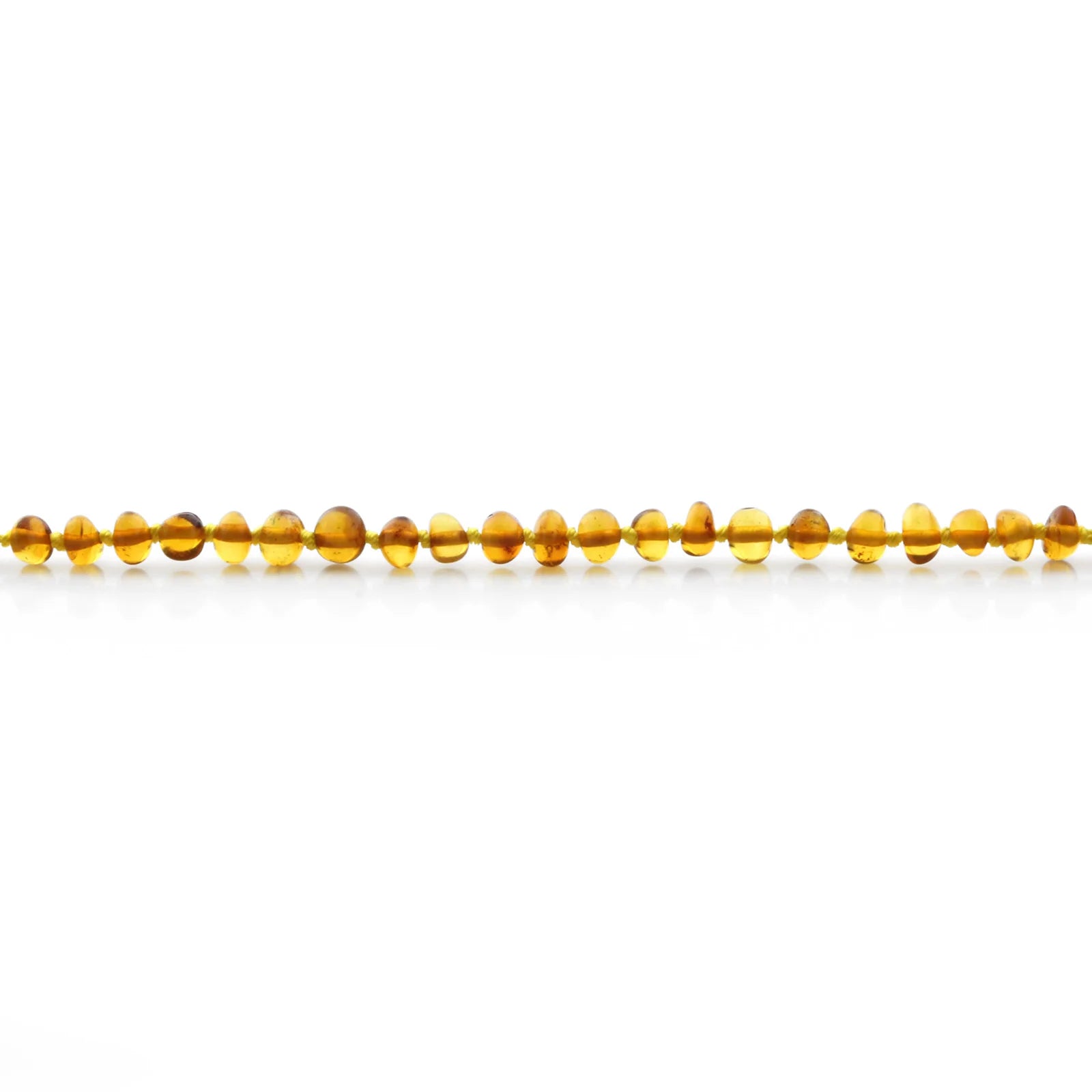Adult Baltic Amber Necklace. Baroque Light Cognac 5mm - BA119
