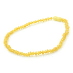 Baltic Amber Teething Necklace. Baroque Milky Yellow 4mm - BA59