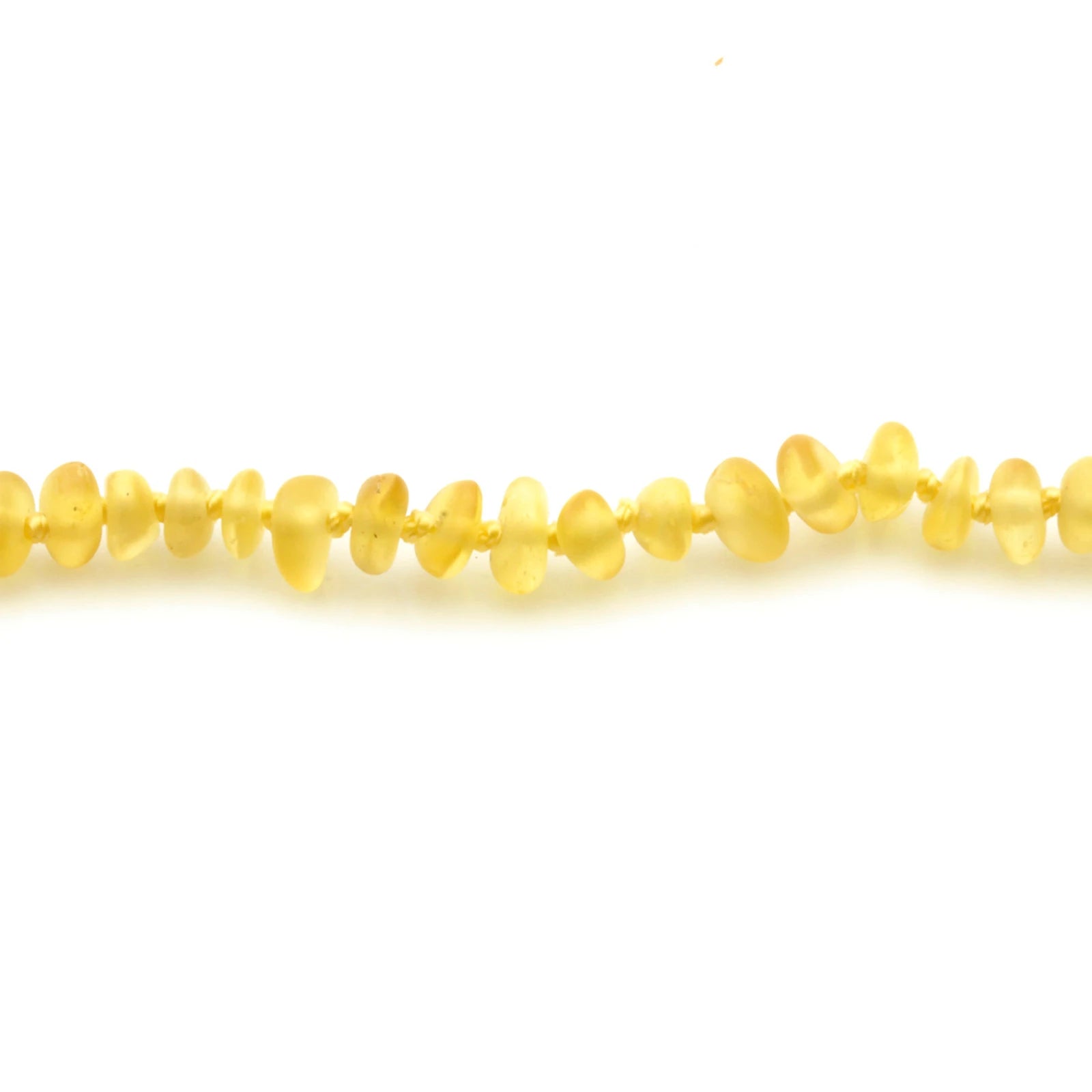 Baltic Amber Teething Necklace. Baroque Yellow 4mm - BA56