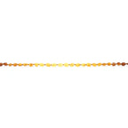 Baltic Amber Teething Necklace. Olive Rainbow Rough 5mm - OL16