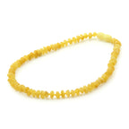 Baltic Amber Teething Necklace. Roundel Milky Yellow 5mm - RO12