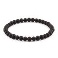 Adult Baltic Amber Bracelet. Baroque Black 5mm - XB54BM