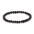 Adult Baltic Amber Bracelet. Baroque Black 5mm - XB54B
