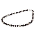Baltic amber baroque junior necklace with jasper, 38cm
