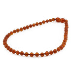 Baltic Amber Teething Necklace. Baroque Light Cognac 5mm - XB54LCM