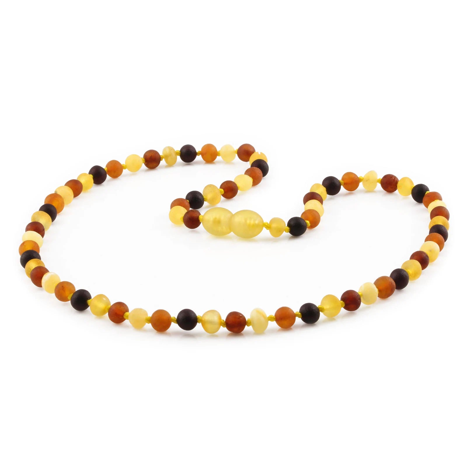 Adult Baltic Amber Necklace. Baroque Multicolour 5mm - XB54M1M