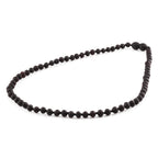 Adult Baltic Amber Necklace. Baroque Black 5mm - XB54BM