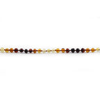 Baltic Amber Teething Necklace. Baroque Rainbow 5mm - XB54RA1
