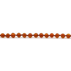 Baltic Amber Teething Bracelet. Baroque Light Cognac 5mm - XB54LCM
