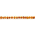 Baltic Amber Teething Necklace. Baroque Light Cognac 5mm - XB54LC