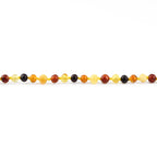 Natural Baltic Amber Junior Necklace. Baroque Multicolour 5mm - XB54M1