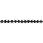Baltic Amber Teething Bracelet. Baroque Black 5mm - XB54B