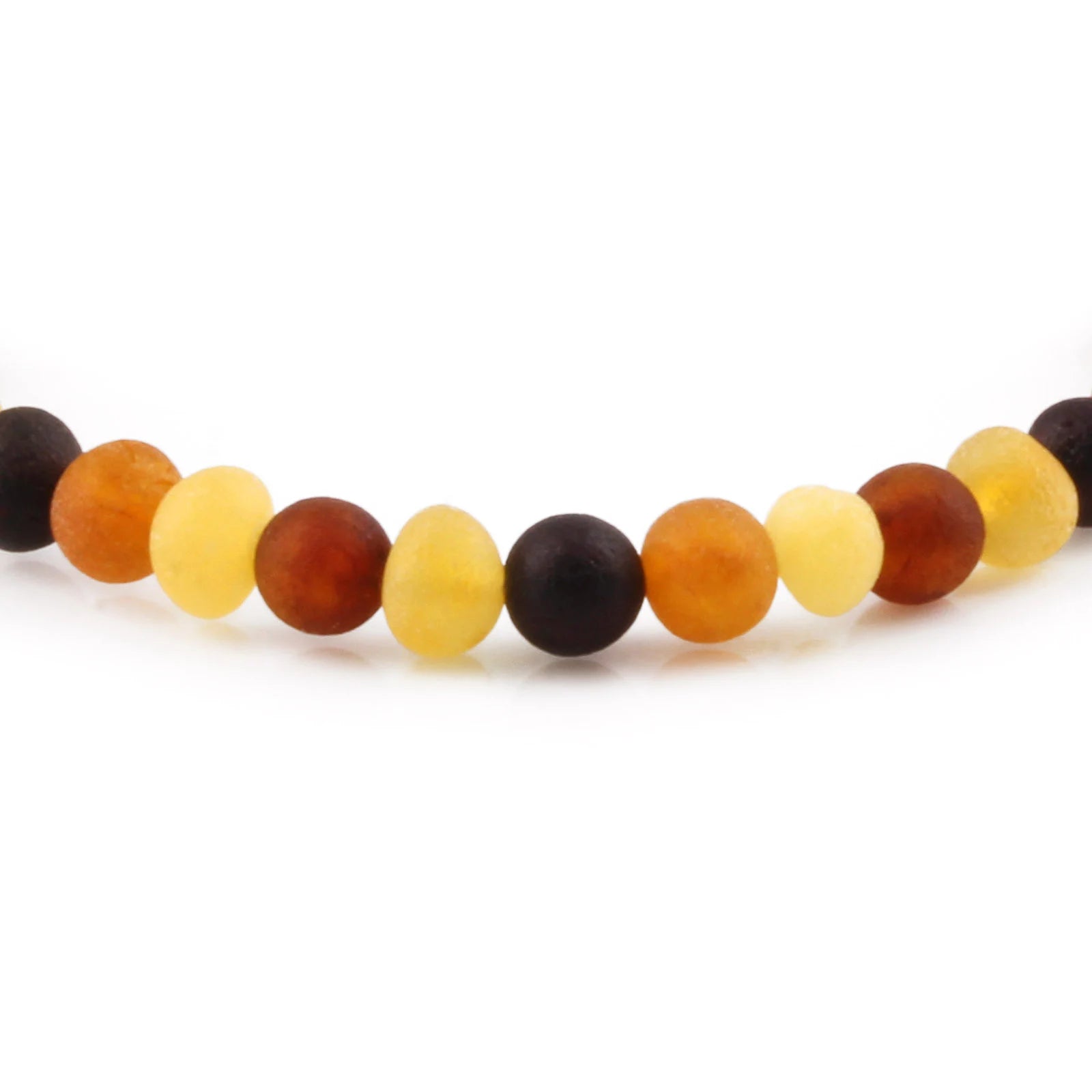 Adult Baltic Amber Bracelet. Baroque Multicolour 5mm - XB54M2M