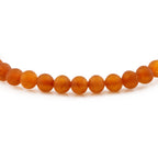 Adult Baltic Amber Bracelet. Baroque Light Cognac 5mm - XB54LCM