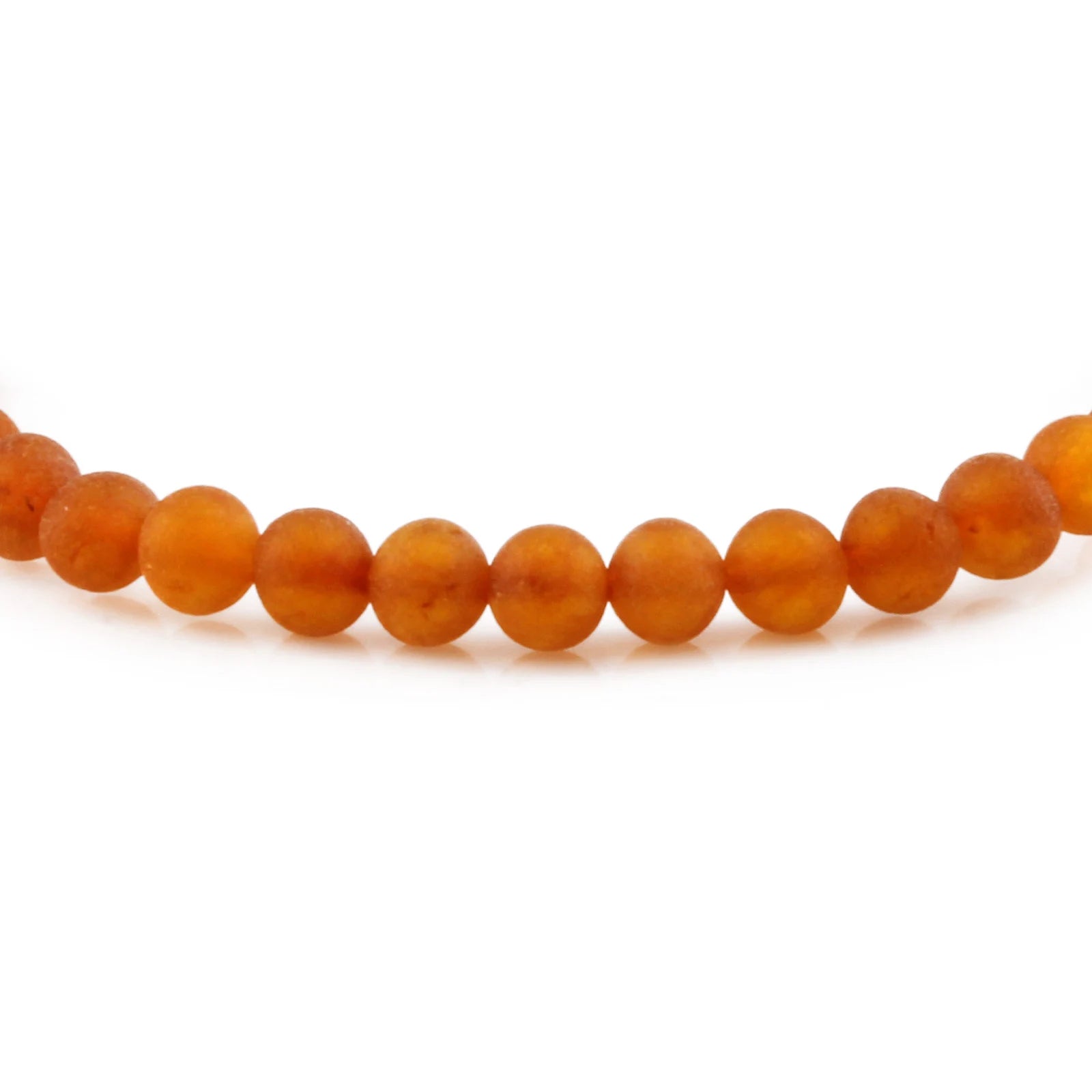 Adult Baltic Amber Bracelet. Baroque Light Cognac 5mm - XB54LCM