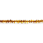 Baltic Amber Teething Necklace. Roundel Cognac 5mm - RO6