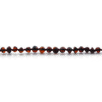 Baltic Amber Teething Necklace. Baroque Dark Cognac 5mm - BA9