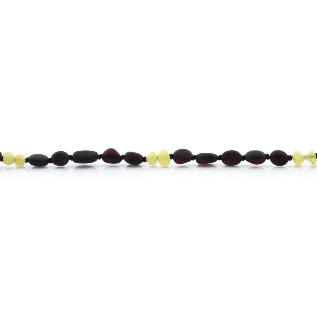 SEMI POLISHED BALTIC AMBER TEETHING NECKLACE. LIMITED EDITION. BE165