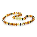 Multicolour Baltic amber roundel children's necklace, 32cm