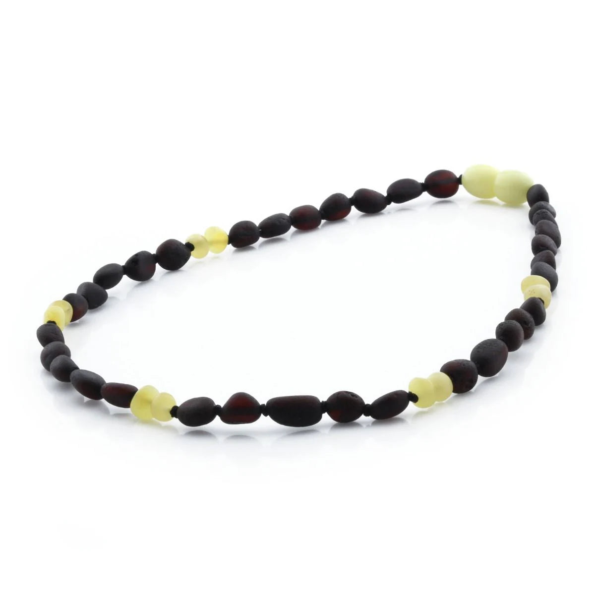 SEMI POLISHED BALTIC AMBER TEETHING NECKLACE. LIMITED EDITION. BE165