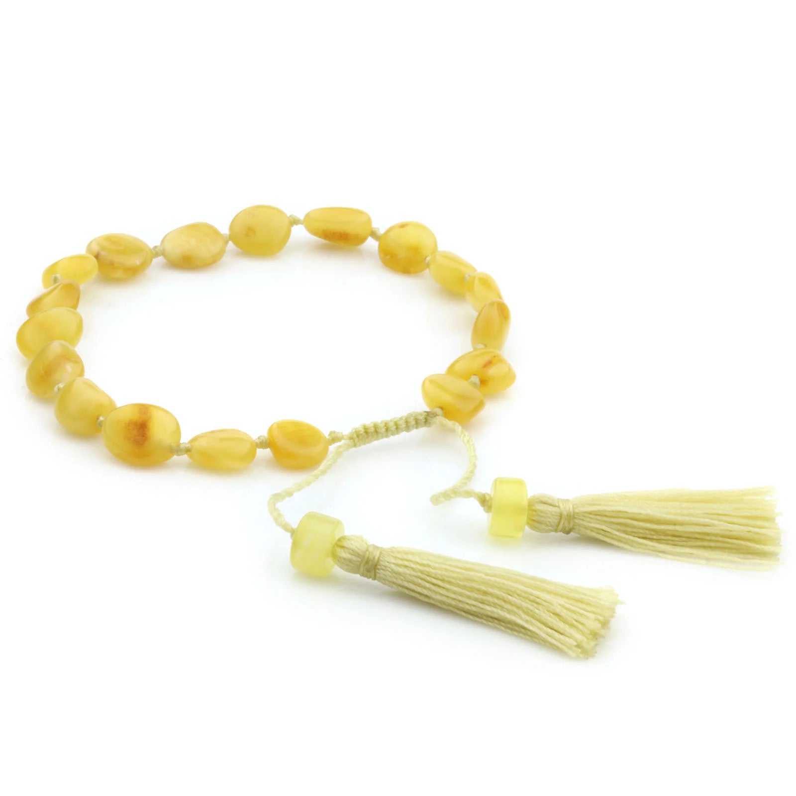 NATURAL BALTIC AMBER TASSEL BRACELET for Adult. TSL19