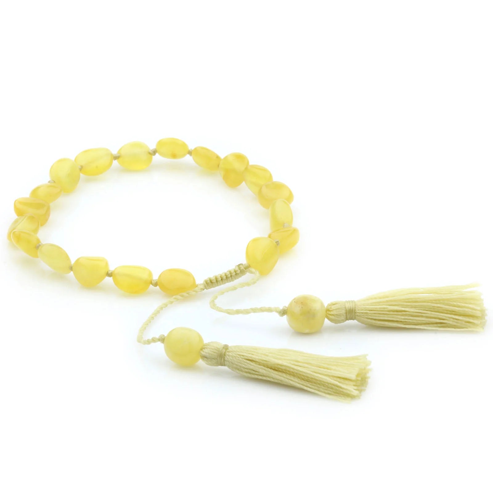 NATURAL BALTIC AMBER TASSEL BRACELET for Adult. TSL22