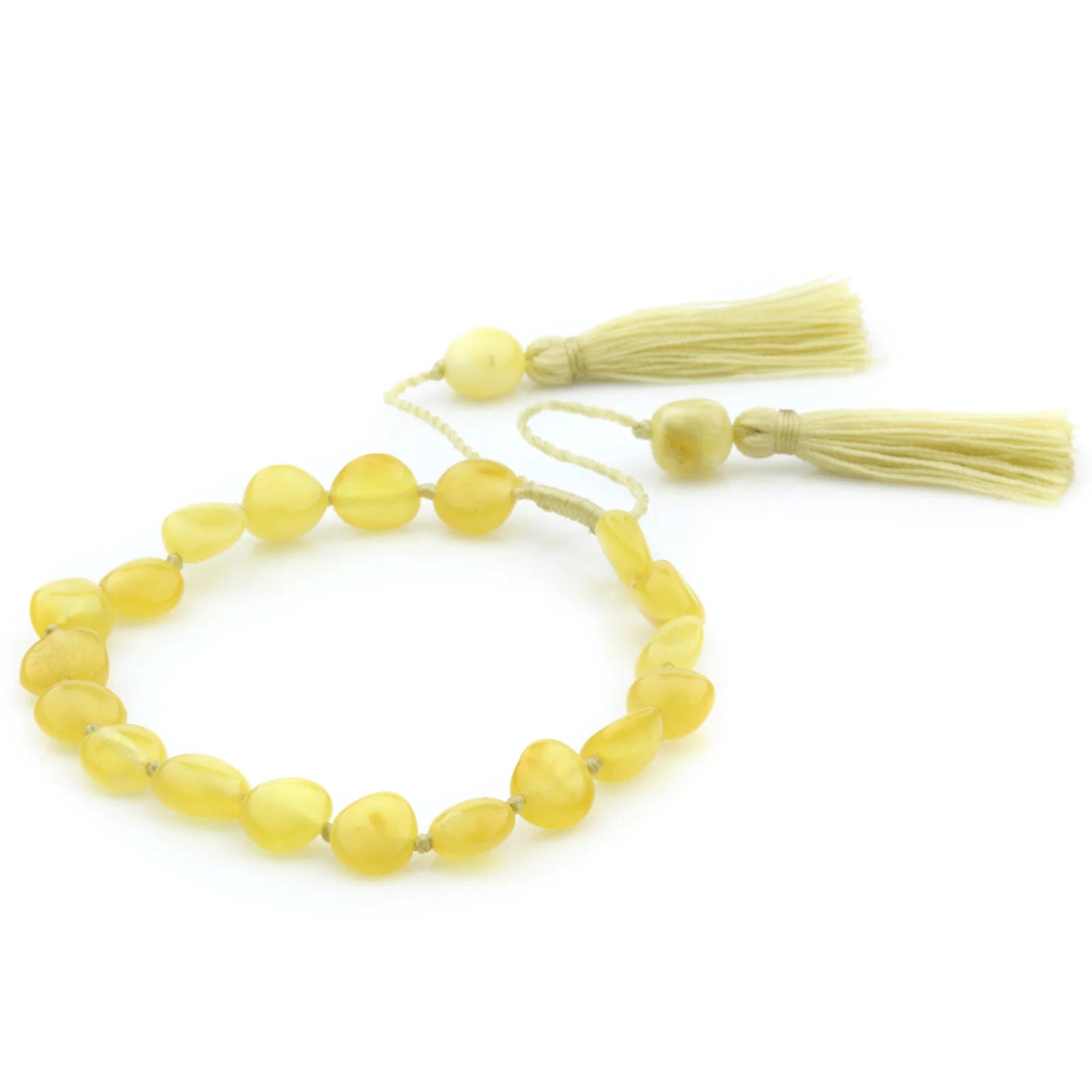NATURAL BALTIC AMBER TASSEL BRACELET for Adult. TSL22