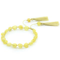 NATURAL BALTIC AMBER TASSEL BRACELET for Adult. TSL23