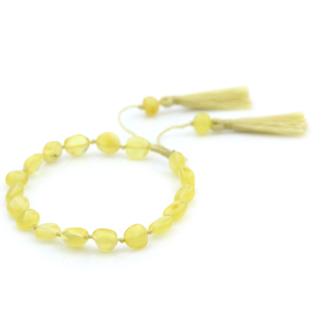 NATURAL BALTIC AMBER TASSEL BRACELET for Adult. TSL23