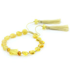 NATURAL BALTIC AMBER TASSEL BRACELET for Adult. TSL24