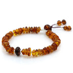 NATURAL BALTIC AMBER TASSEL BRACELET for Adult. TSL31