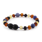BALTIC AMBER &SODALITE TEETHING BRACELET. LIMITED EDITION. XLE20