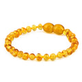 Honey Baltic amber baroque children's bracelet, 14cm