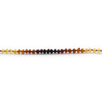 Baltic Amber Teething Bracelet. Roundel Rainbow 5mm - RO47