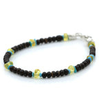 COCONUT WOOD BALTIC AMBER 925 STERLING SILVER BRACELET. SPT07