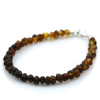 NATURAL BALTIC AMBER 925 STERLING SILVER BRACELET. SPT33