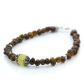 NATURAL BALTIC AMBER 925 STERLING SILVER BRACELET. SPT56