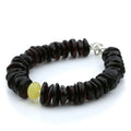 NATURAL BALTIC AMBER 925 STERLING SILVER BRACELET. SPT68