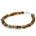 NATURAL BALTIC AMBER 925 STERLING SILVER BRACELET. SPT95