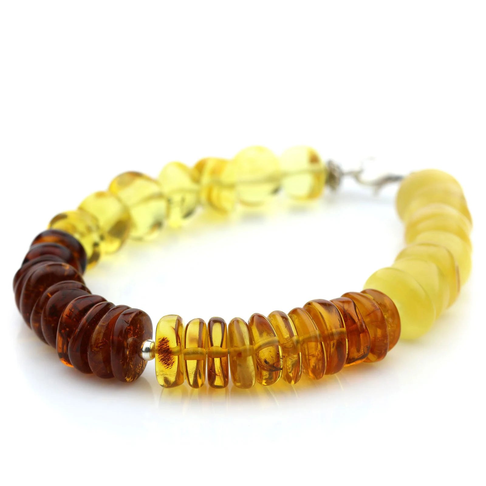 Adult Baltic Amber 925 Sterling Silver Bracelet. OCT28