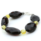 Adult Baltic Amber 925 Sterling Silver Bracelet. OCT39