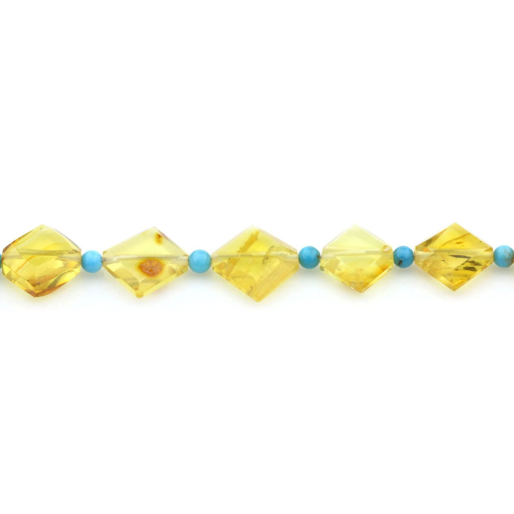 Adult Baltic Amber Turqouise 925 Sterling Silver Bracelet. OCT49A