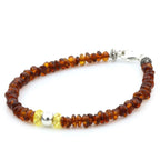 Adult Baltic Amber Sheel 925 Sterling Silver Bracelet. OCT86