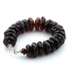 Adult Baltic Amber & 925 Sterling Silver Clasp Bracelet 20cm. SB46