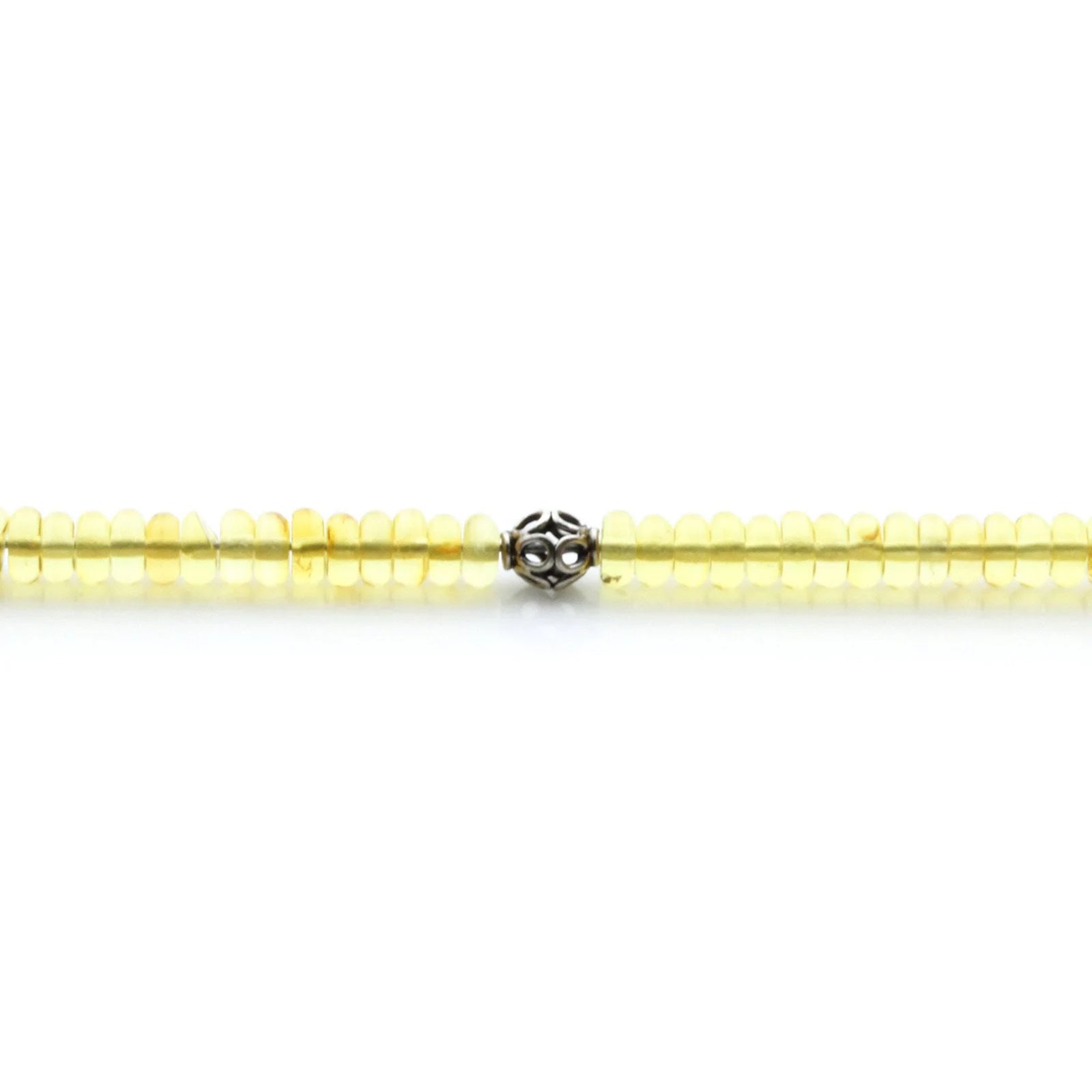 Adult Baltic Amber & 925 Sterling Silver Clasp Bracelet 18cm. SB111