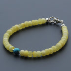 Adult Baltic Amber & 925 Sterling Silver Clasp Bracelet 5mm 19cm. SB136